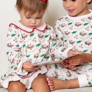Little Louanne Cajun Christmas Girls Night Gown, 4T NEW